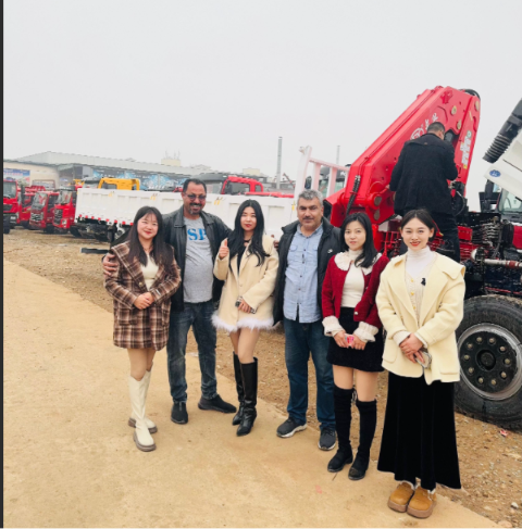 henbai Automotive Orders 4 Truck Cranes and 4 Folding Boom Cranes for Middle Eastern Customer – Another Delivery