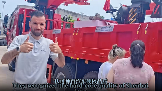 Customer Pickup Site Report — High-Quality Delivery of Shenbai Truck Cranes