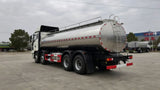 FAW Jiefang 8x4 fresh milk tank truck - rear three-quarter view