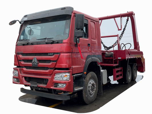 HOWO 6*4  Swing arm garbage truck