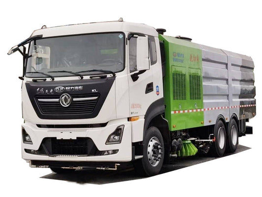 Dongfeng 6x4 Cleaning and sweeping car 10 cubic bins 12 cubic water tanks