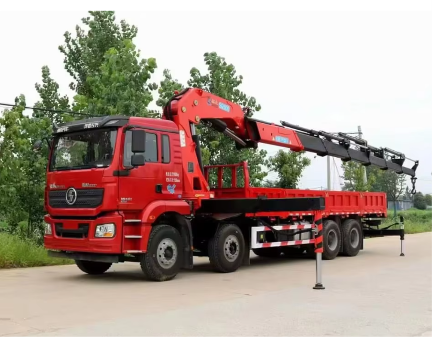 Shacman 8x4 16T Folding Boom Truck Crane