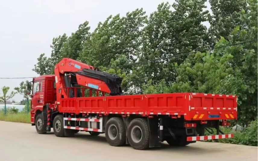 Shacman 8x4 16T Folding Boom Truck Crane