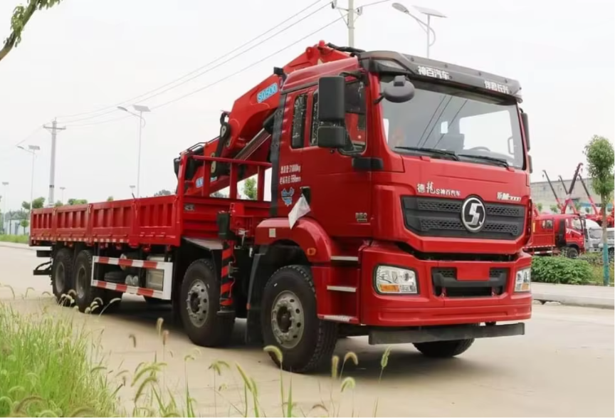 Shacman 8x4 16T Folding Boom Truck Crane