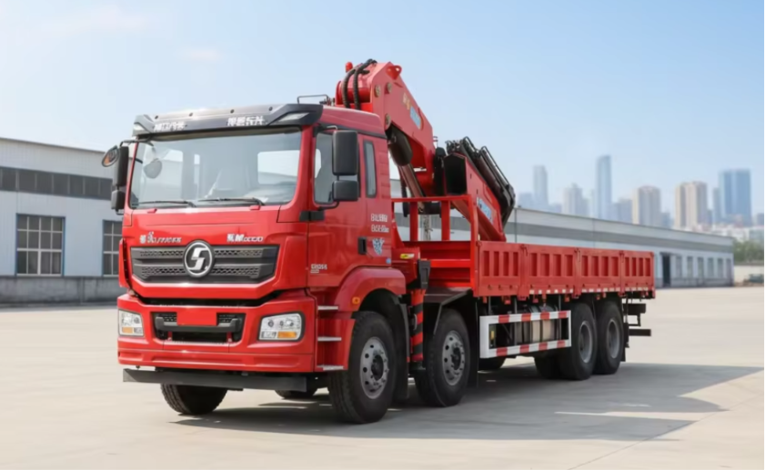 Shacman 8x4 16T Folding Boom Truck Crane