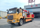 HOWO 4x2 8 Ton Flatbed Wrecker Truck Mounted Crane