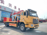 HOWO 4x2 8 Ton Flatbed Wrecker Truck Mounted Crane