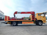 HOWO 4x2 8 Ton Flatbed Wrecker Truck Mounted Crane