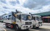 Dongfeng 4x4 XCMG 10-ton folding boom crane