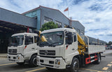 Dongfeng 4x4 XCMG 10-ton folding boom crane