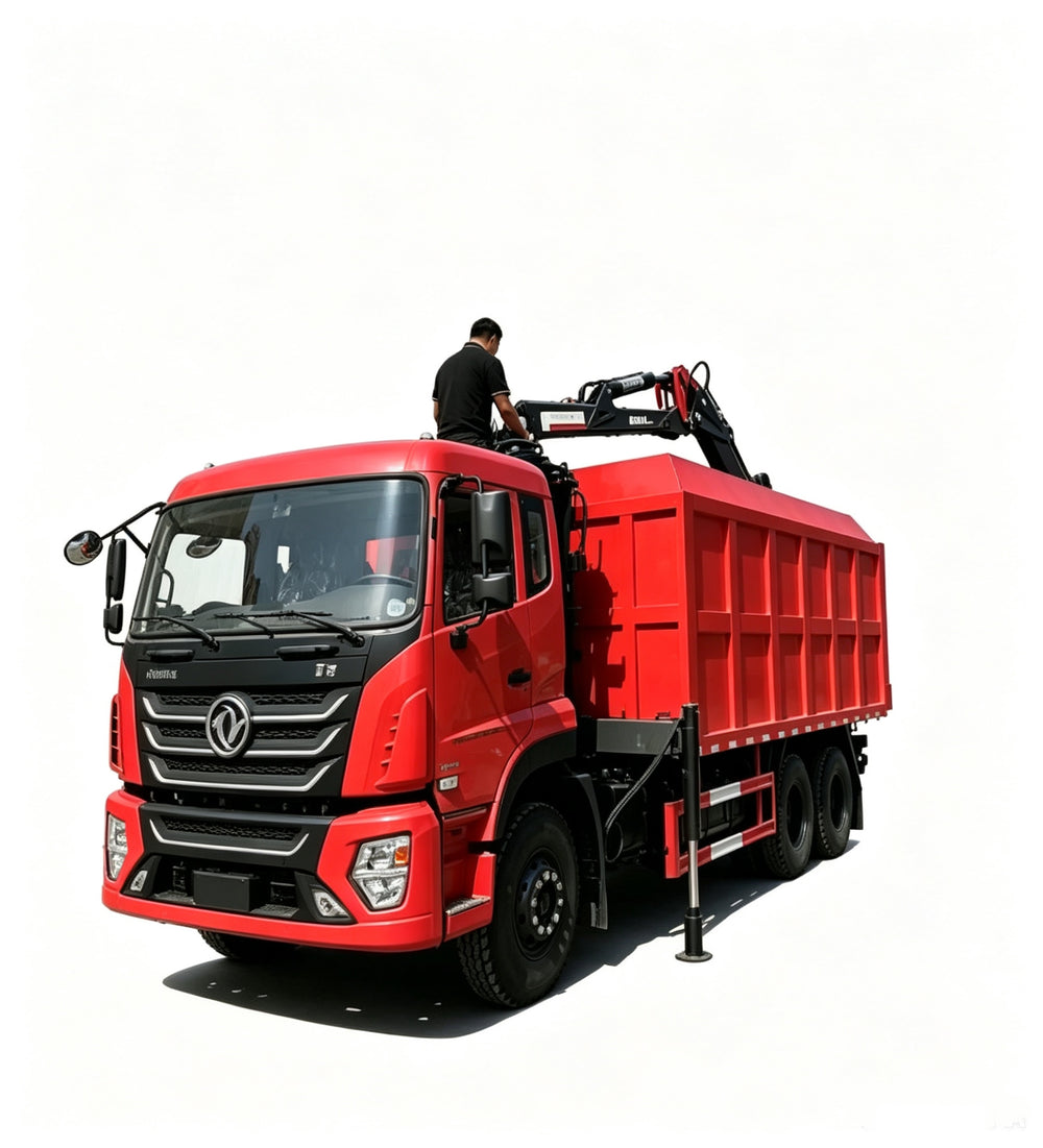 Dongfeng 6X4  folding arm grab truck