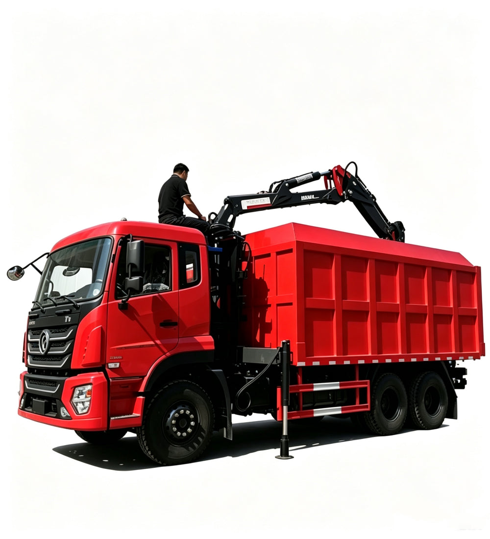 Dongfeng 6X4  folding arm grab truck