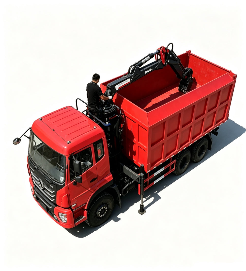 Dongfeng 6X4  folding arm grab truck
