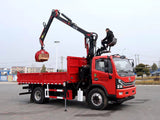 Dongfeng folding arm grab truck