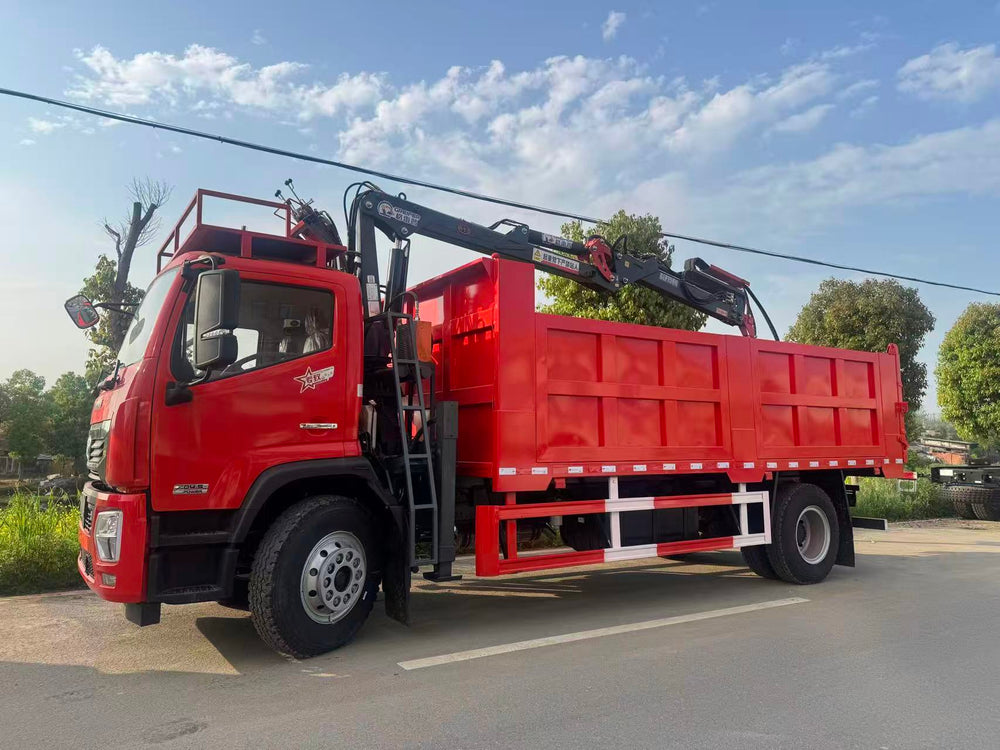 4X2 Dongfeng folding arm grab truck