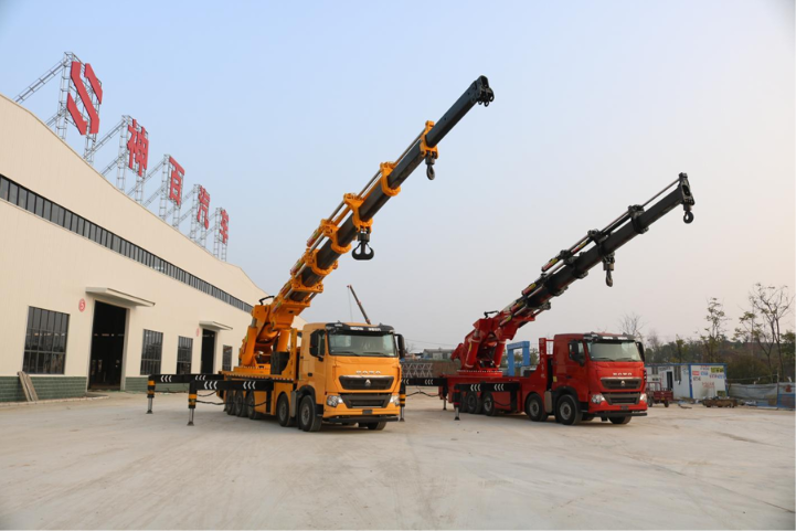 HOWO 10X4 130-ton heavy-duty knuckle boom crane