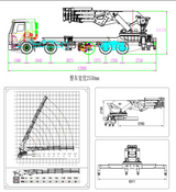 HOWO 10X4 130-ton heavy-duty knuckle boom crane