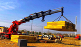 HOWO 10X4 130-ton heavy-duty knuckle boom crane