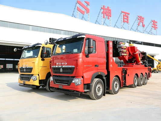 HOWO 10X4 150-ton Heavy-Duty Knuckle Boom Crane