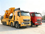 HOWO 10X4 130-ton heavy-duty knuckle boom crane