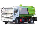 Dongfeng 4x2 sludge transport truck  4 square water tank 7 square waste tank