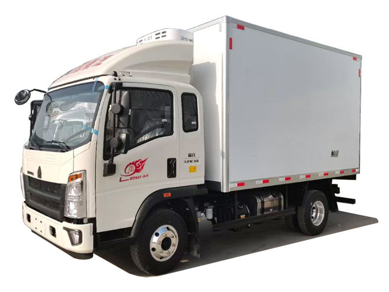 HOWO 4X2 Refrigerator Truck van length 4m
