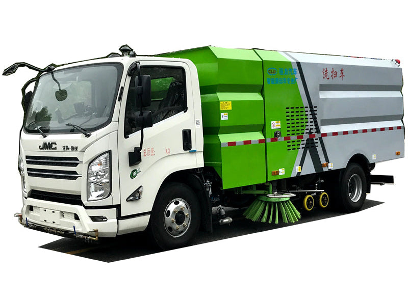 JiangLing 4X2 washing and sweeping car 5 square water tank 4 square dustbin