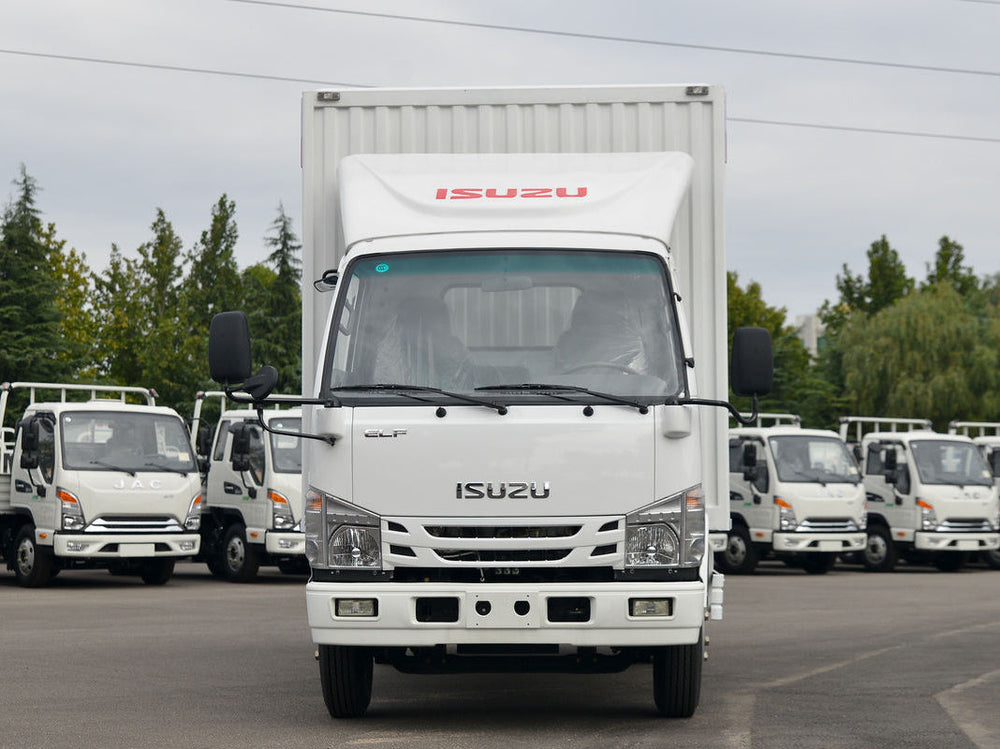 ISUZU ELF 100P box truck - front view