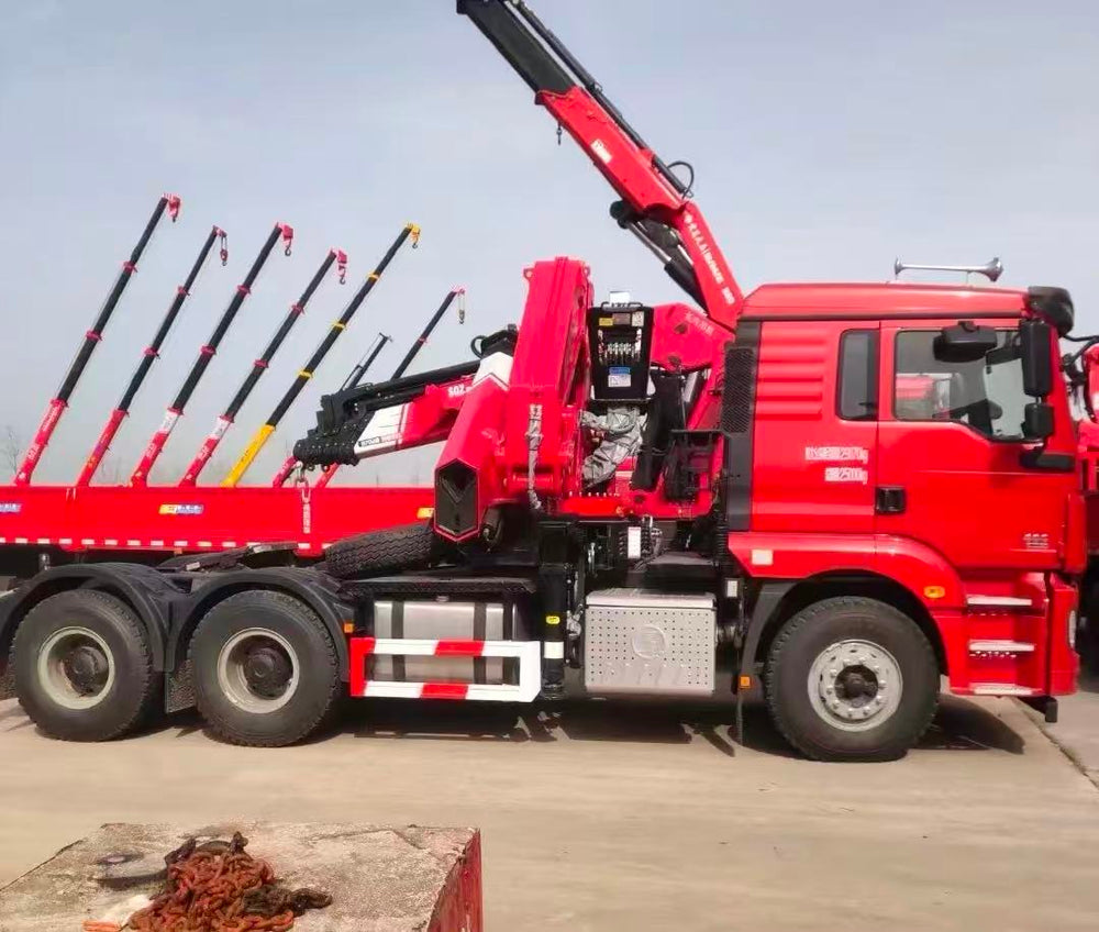 HOWO 6X4 25-ton folding boom tractor truck